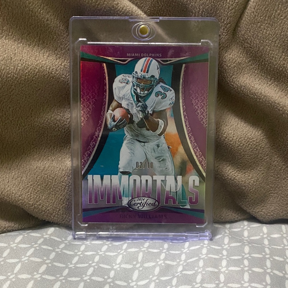2024 Panini Certified Football Ricky Williams Purple Immortals /10!!!